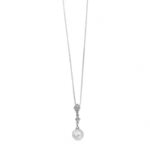 Image of Elements White Gold White Fresh Water Pearl Pendant GP785WZ475GN180