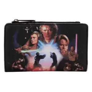 image of Loungefly Star Wars Trilogy 2 Flap Wallet