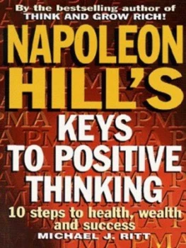 Image of Napoleon Hills Keys to Positive Thinking by Napoleon Hill and Michael J Ritt Paperback
