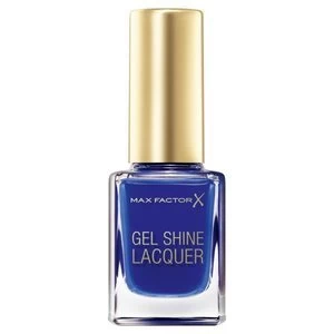 Image of Max Factor Gel Shine Lacquer Nail Polish Glazed Colbalt 40 Blue