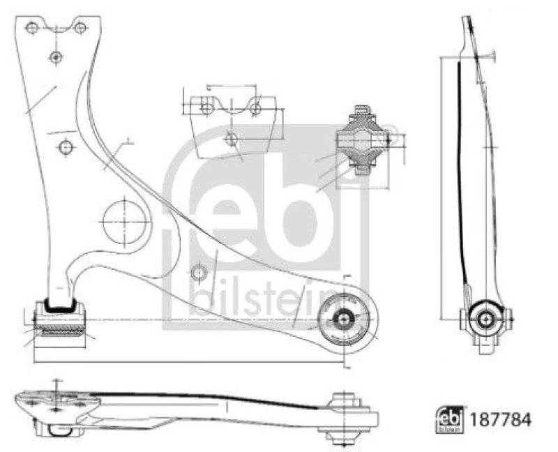 Image of Suspension arm FEBI BILSTEIN 187784