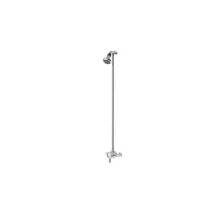 image of Bristan Opac Thermostatic Exposed Mini Shower Valve with Top Outlet Rigid Riser Chrome