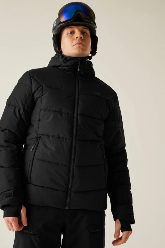 Image of Dare 2b Dare 2b Men Camber Waterproof Breathable Insulated Skiing Jacket in Jet Black Size: 2X-large Jet Black XXL Male 5063516186205