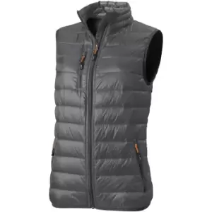 Image of Elevate Womens/Ladies Fairview Light Down Bodywarmer (M) (Steel Grey)