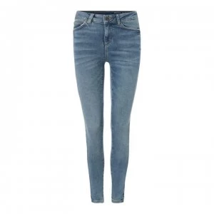 image of Noisy May Lucy Skinny Jeans - Medium Blue