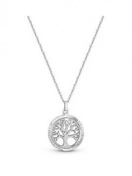 image of Simply Silver Sterling Silver 925 Diamond Cut Tol Pendant