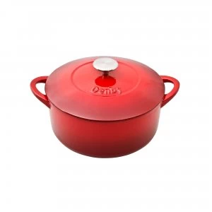 Image of Denby Pomegranate Cast Iron 24Cm Round Casserole