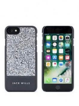 image of Jack Wills Apple iPhone 678 Glitter Inlay Wray Silver