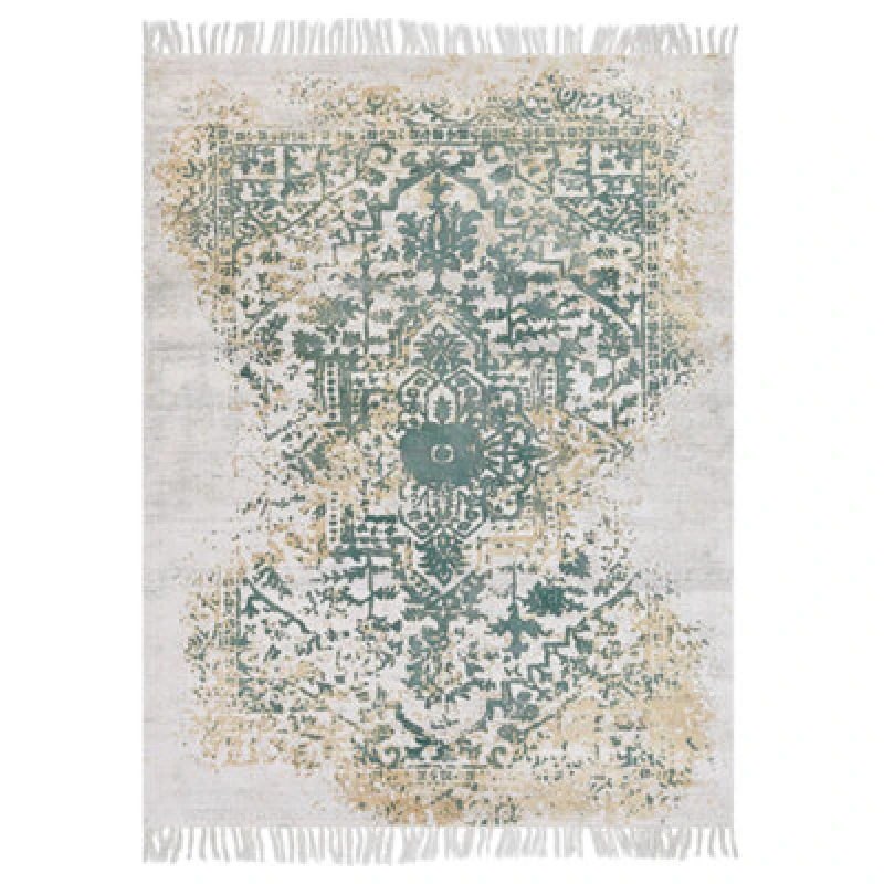 Image of Beliani Rug Boyali Light Beige 160 X 230 Cm Viscose