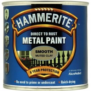 image of Hammerite Direct to Rust Metal Paint Muted Clay 250ml