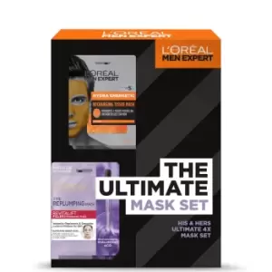 Image of LOreal Men Expert and LOreal Paris The Ultimate Mask Gift Set (Worth £17.96)