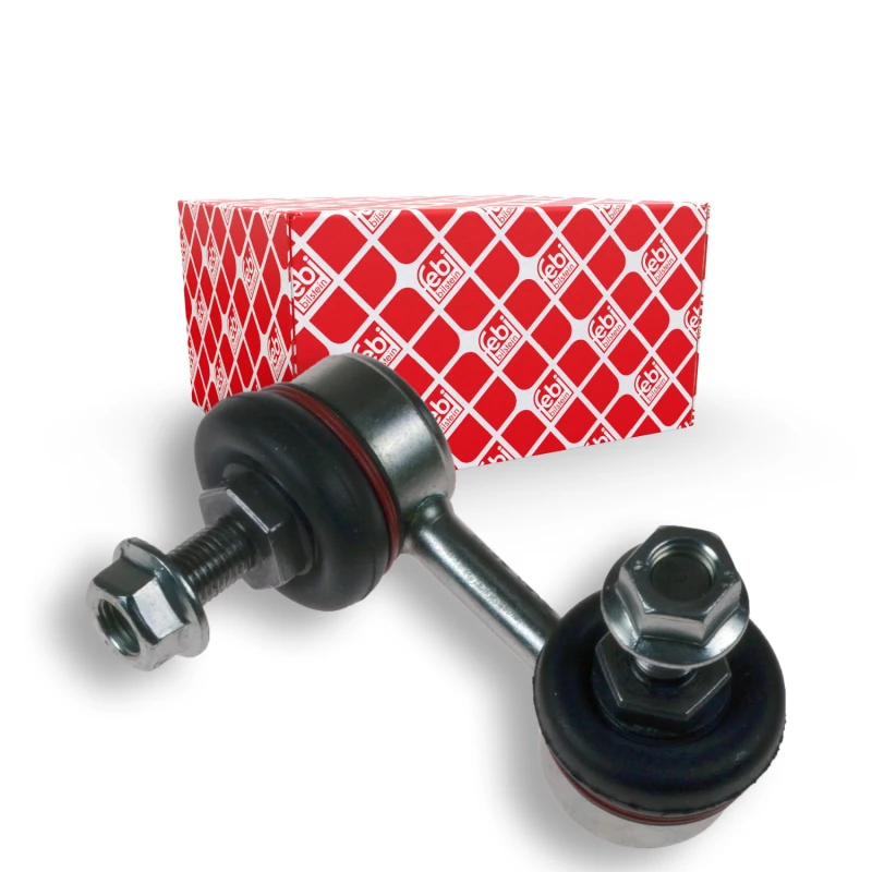 Image of FEBI BILSTEIN 48155 Anti-roll bar link Front Axle Right Steel Link Stabiliser (3229)