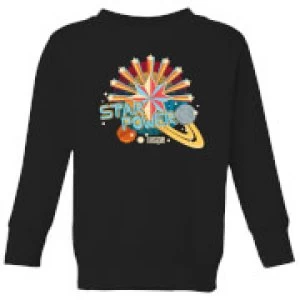 image of Captain Marvel Star Power Kids Sweatshirt - Black - 11-12 Years