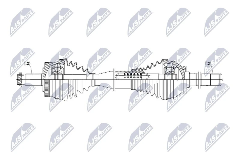 Image of NTY Drive shaft NTY NPW-LR-045