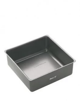 image of Masterclass Non-Stick Deep Square Cake Tin With Loose Base ; 20 X 20 X 7.5 Cm