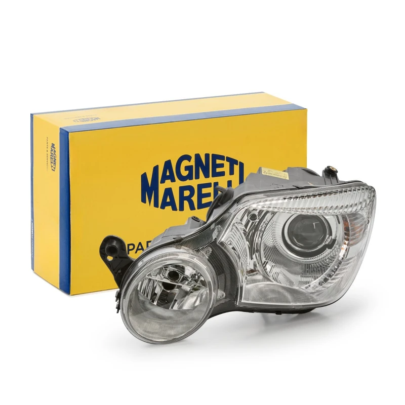 Image of MAGNETI MARELLI 711307023421 Headlights Left, without bulbs, Bi-Xenon Headlight (259)