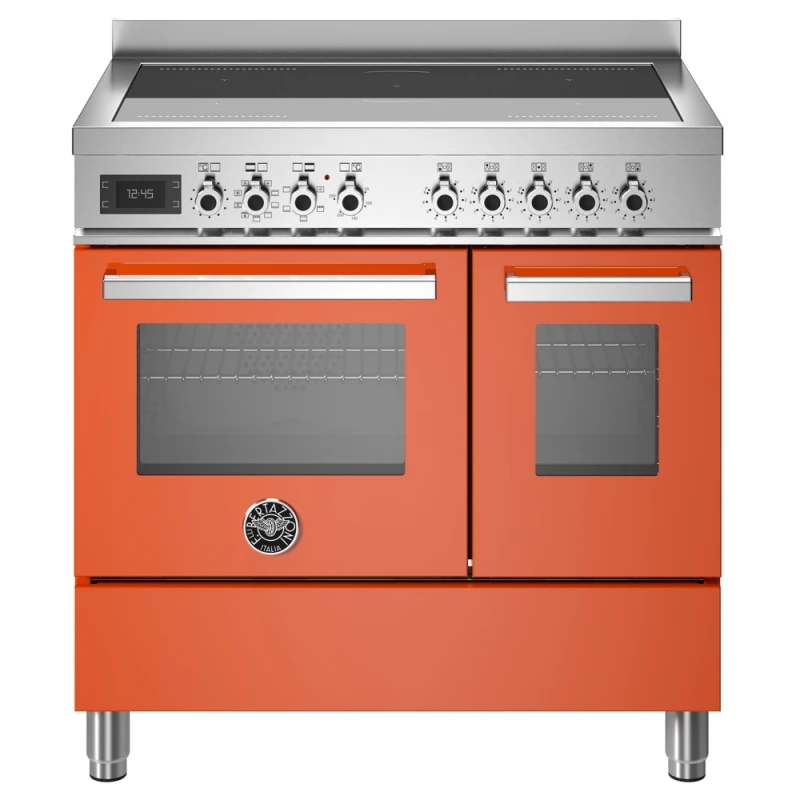 Image of Bertazzoni PRO95I2EART 90cm Professional Induction Range Cooker - Orange PRO95I2EART