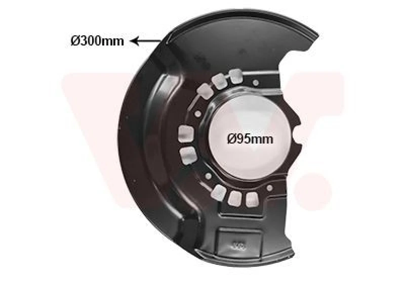 Image of VAN WEZEL Brake disc backing plate VAN WEZEL 5377372