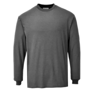 Image of Modaflame Mens Flame Resistant Antistatic T-Shirt Grey 2XL