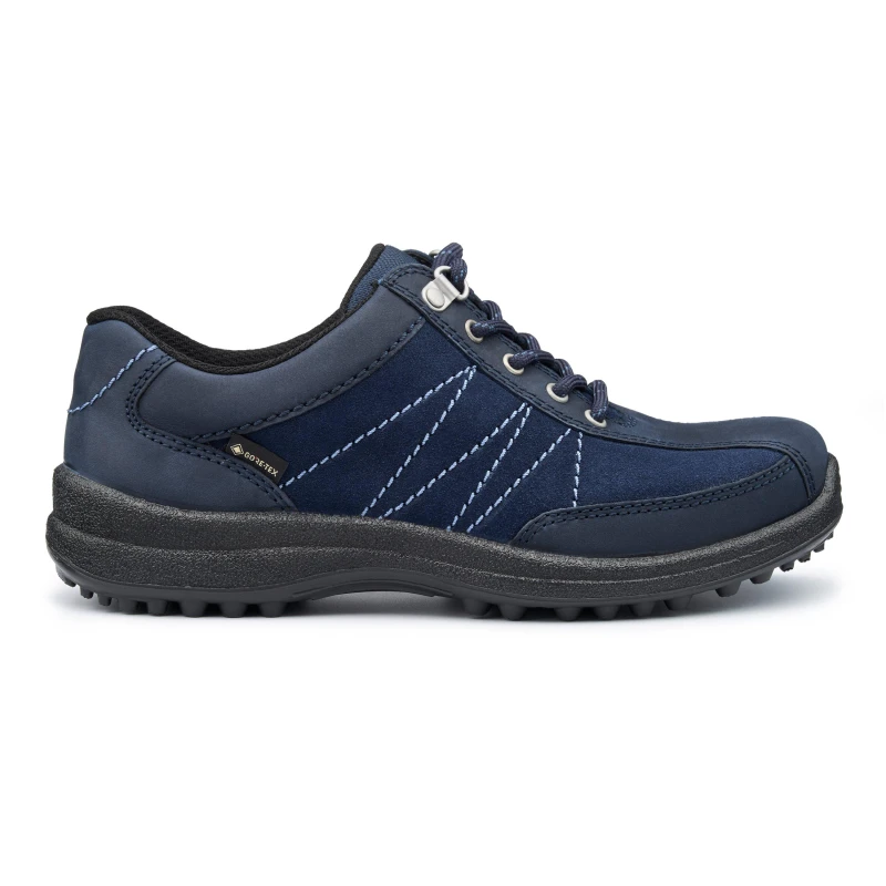 Image of Hotter Mist Goretex Walking Shoes Wide Fit French Navy female 3 (36)
