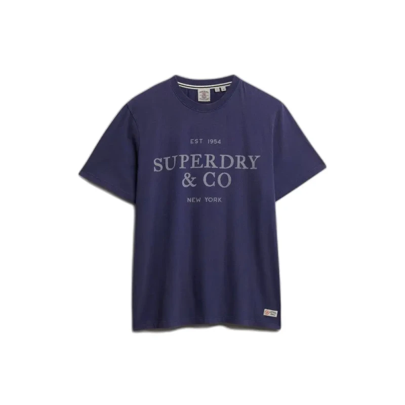 Image of Superdry T-Shirt Superdry 1954 Company Relaxed Bleu Male S