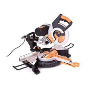 image of Evolution RAGE-3-DB Multipurpose Double Bevel Mitre Saw 255mm 2000W 110V