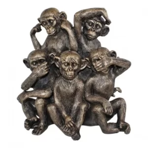 Image of Five Monkeys Ornament
