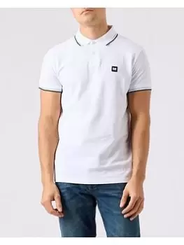 Image of Weekend Offender Sterling Polo Shirt - White, Size XL, Men