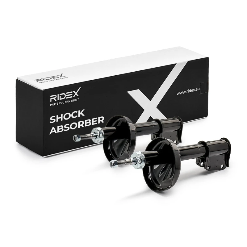 Image of RIDEX 854S20320 Shock absorber Front Axle, Oil Pressure, Twin-Tube, Suspension Strut, Top pin Shock Absorber (854)