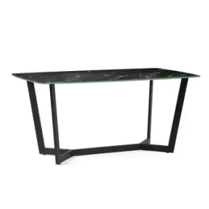 image of Julian Bowen Olympus Dining Table - Black Marble