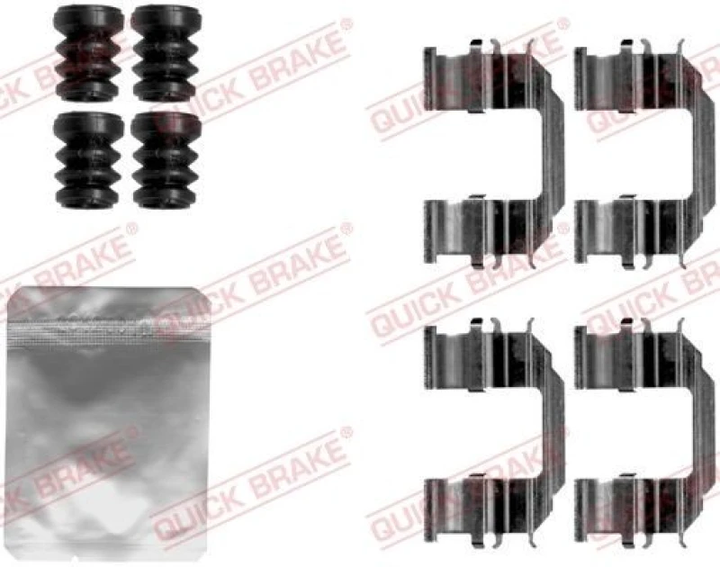 Image of QUICK BRAKE Brake pad fitting kit QUICK BRAKE 109-1870