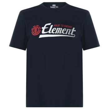 image of Element Signature T Shirt Mens - Blue