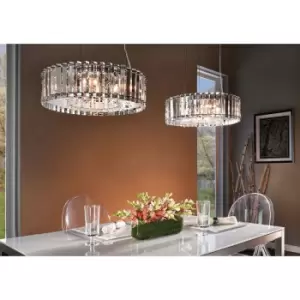 Image of Loops - 8 Bulb Chandelier Hanging Pendant LIght Chrome LED G9 3.5W Bulb