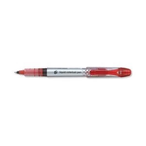 Image of 5 Star Elite Rollerball Pen Liquid Ink 0.7mm Tip 0.5mm Line Red Pack 12