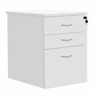 image of TC Office 3 Drawer High Mobile Pedestal, White