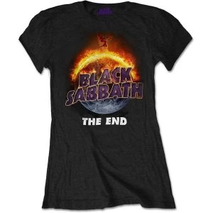 Image of Black Sabbath - The End Womens Large T-Shirt - Black