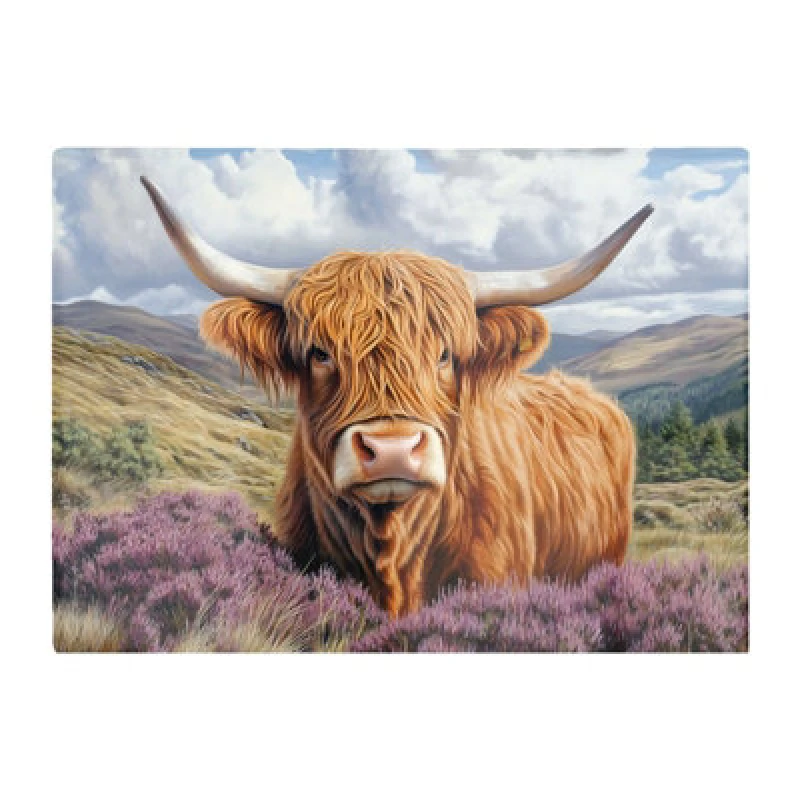 Image of Warren Reed Designer A Beautiful Highland Cow Chopping Board