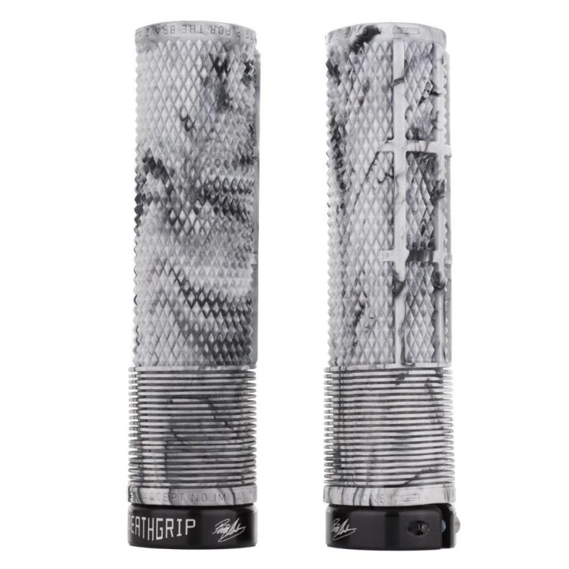 Image of DMR DeathGrip THIN Flangeless Lock-On MTB Grip Snow Camo unisex Thin