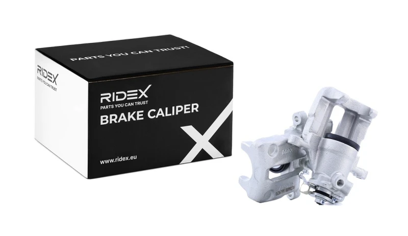 Image of RIDEX 78B1786 Brake caliper Rear Axle, without holder Cast Iron Brake Caliper (78)