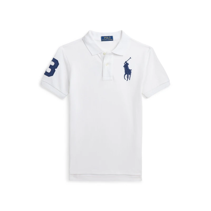 Image of Polo Ralph Lauren Kids Short Sleeve Rugby Shirt White male 8-9Y/M
