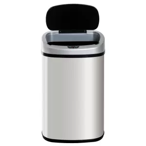 image of Homcom Sensor Bin Stainless Steel 58L