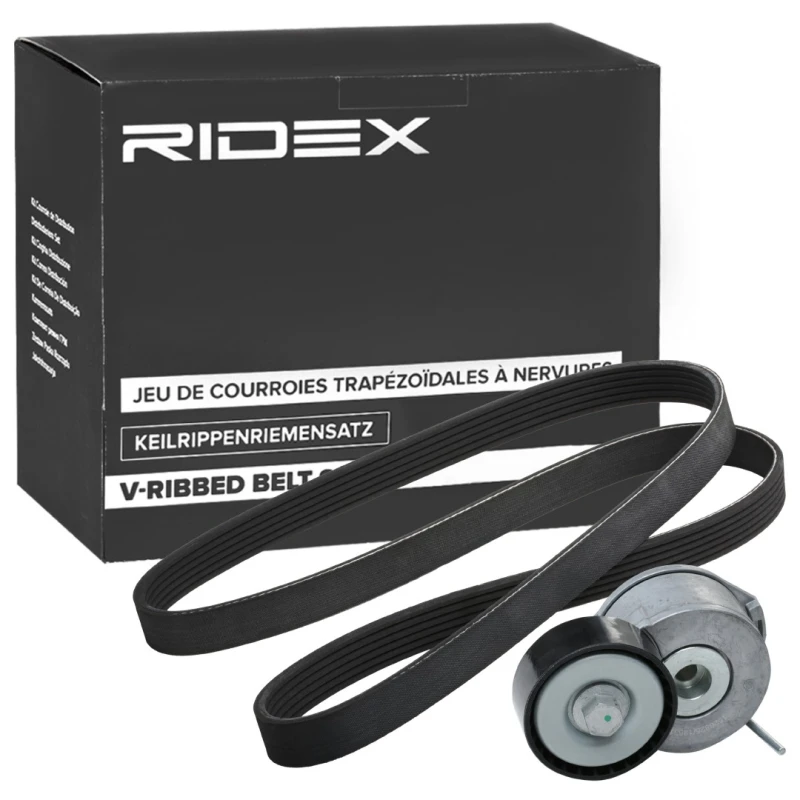 Image of RIDEX 542R0739 V-ribbed belt set V-Ribbed Belt Set (542)