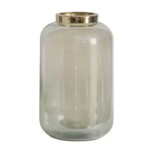 Image of Crossland Grove Potenza Lustre Vase Green 140X140X240Mm Green