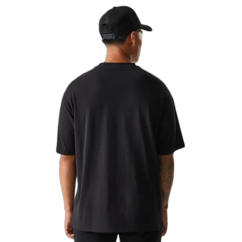 Image of new era Oversized T-Shirt New Era Crest Graphic Noir Male L