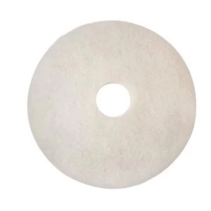 Image of 3M Economy 430mm White Floor Pads Pack of 5 2ndWH17