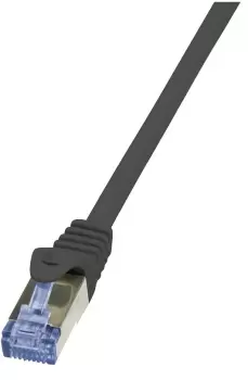 image of LogiLink Cat6a S/FTP, 7.5m networking cable Black S/FTP (S-STP)