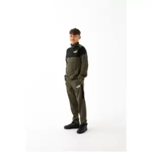 image of Puma Half Zip Poly Tracksuit - Green