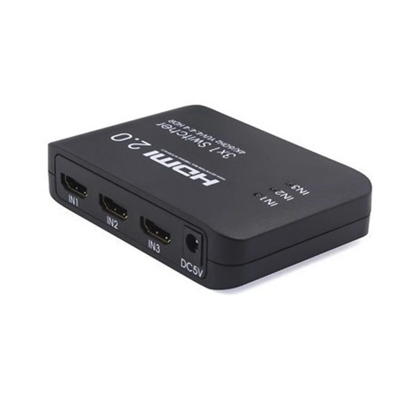 Image of FDL 3 WAY HDMI 2.0 SWITCH WITH REMOTE CONTROL - 4K @ 60Hz