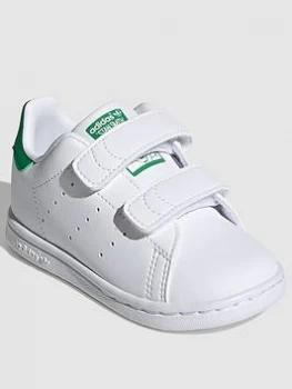 Image of adidas Originals Stan Smith Infant Trainers - White/Green, Size 4