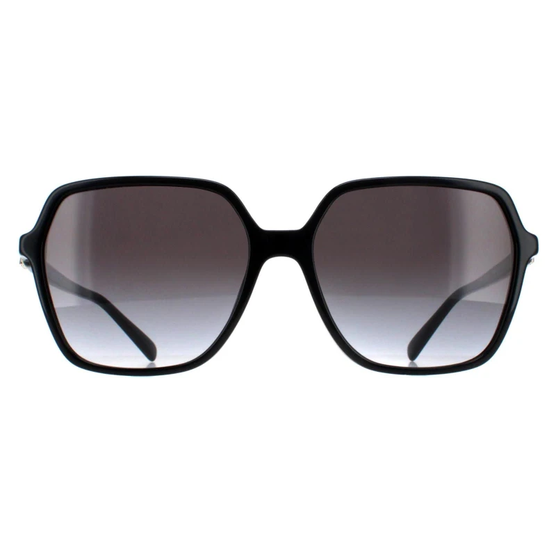 Image of Michael Kors Womens Square Black Dark Grey Gradient MK2196U Jasper Black Female One Size